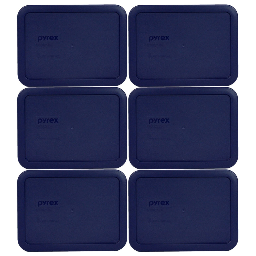 Pyrex 7210-PC Rectangle Dark Blue 3 Cup Storage Lid for Glass Dish 6