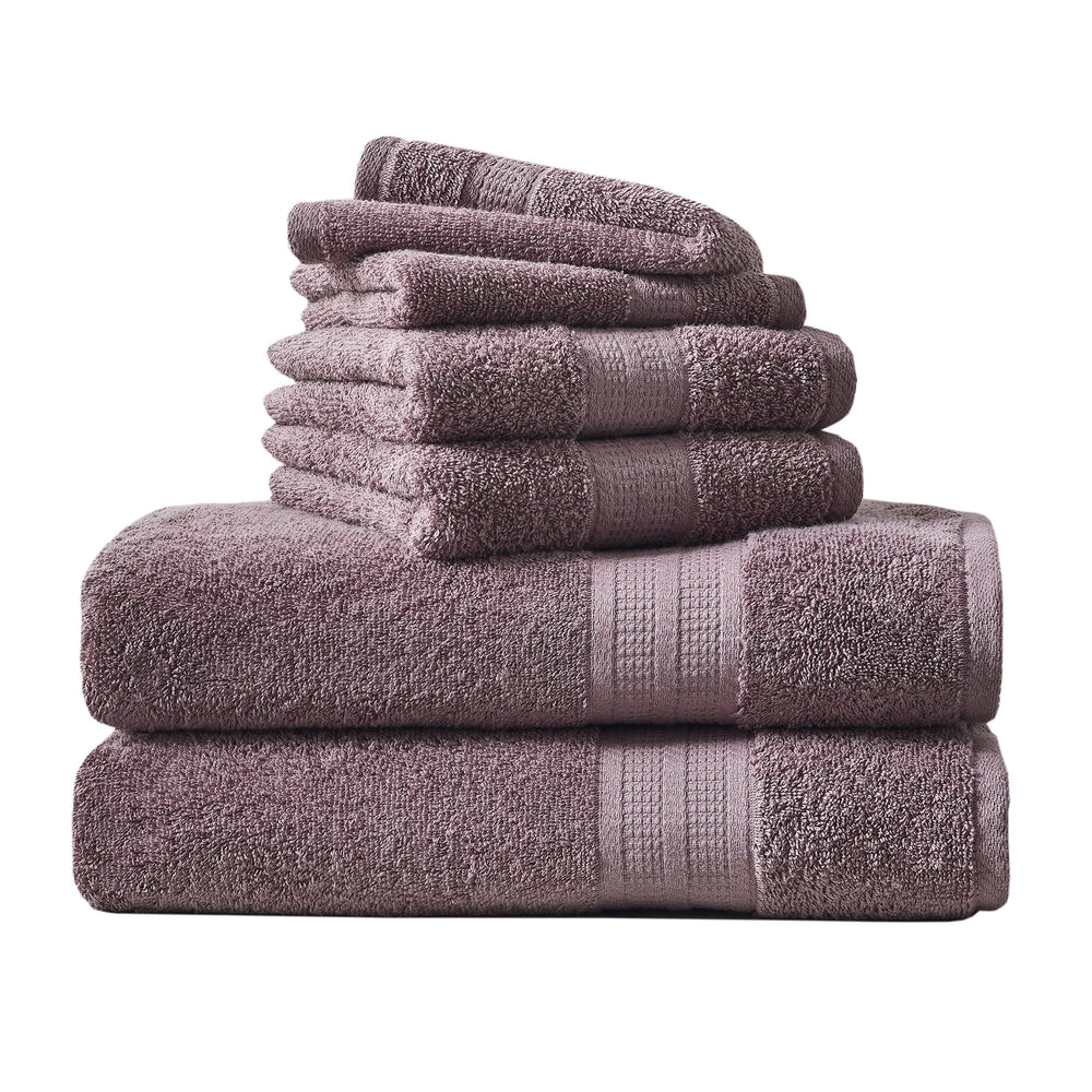 Better Homes & Gardens 6-Piece Bath Towel Set, Solid Purple, Size: 6 Piece Set (Solid)