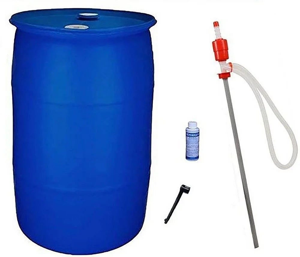 55 Gallon Emergency Water Storage Barrel Combo Pack